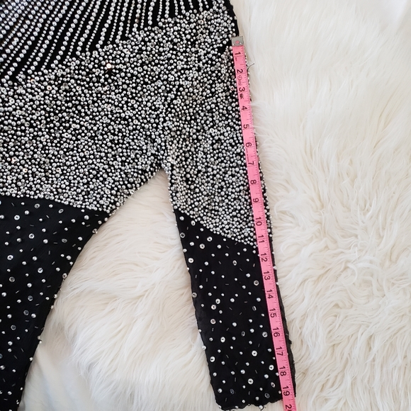 Vintage 1980s Silk Beaded Shift Dress - Picture 15 of 15